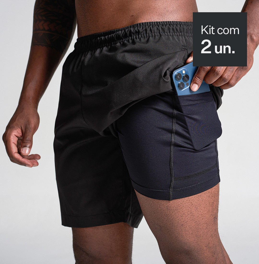 Kit 2x Fitness-Shorts